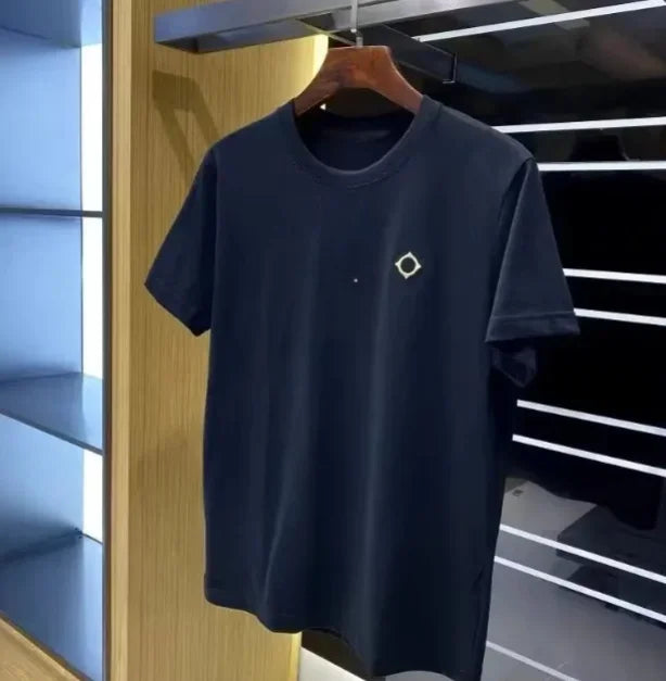 2025 New Light Luxury Summer Printing Fashion Brand Men's Short-sleeved T-shirt Casual Cotton Short-sleeved T-shirt