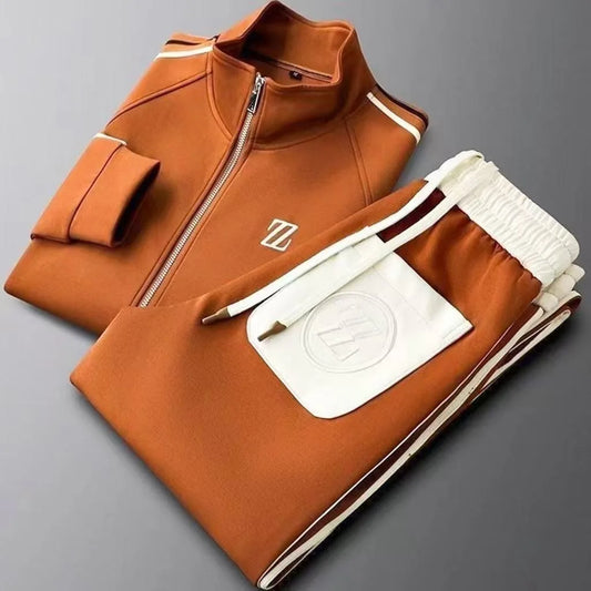 2025 men tracksuit Sportswear Suit Men's Jacket Trendy ins Embroidered Fashion Men's Jacket Trousers Two-Piece Set men clothing