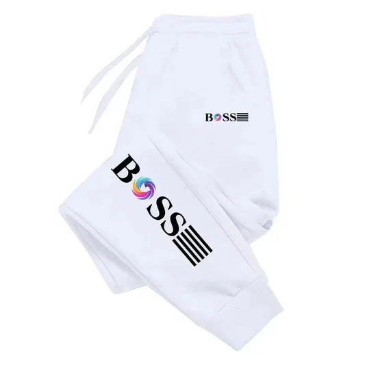 2026 New Men's Slow Running Sports Pants for Daily Leisure Boss Letter Pattern Printed Fitness Men's Sports Pants joggers